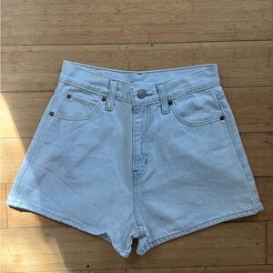Levi’s Light Blue High Waisted Denim Shorts